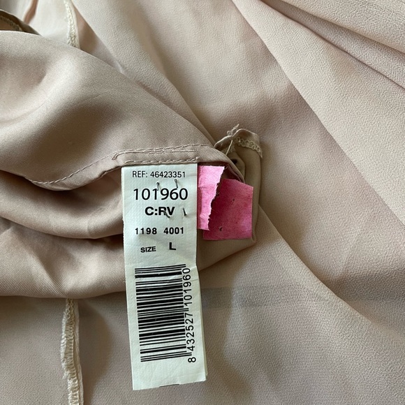 Long blush pink dress with brown and golden sequins - Picture 4 of 4